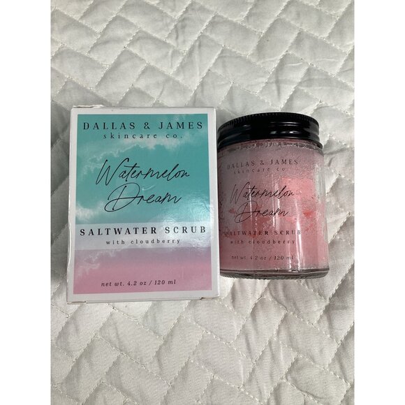Dallas & James Watermelon Dream Saltwater Scrub With Cloudberry 4.2 Oz Vegan - Picture 1 of 5